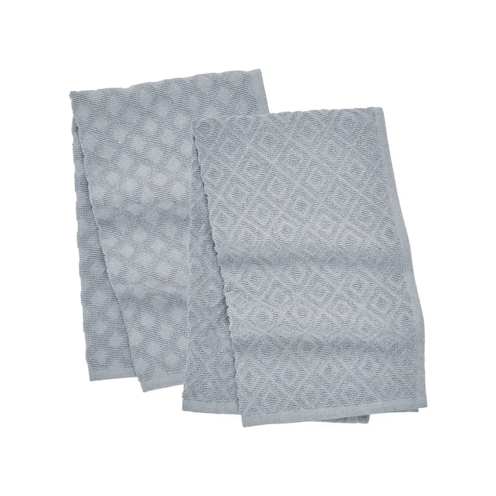 My Texas House‎ 16 x28 2pc Cotton Terry Kitchen Towel Set Gray - Walmart
